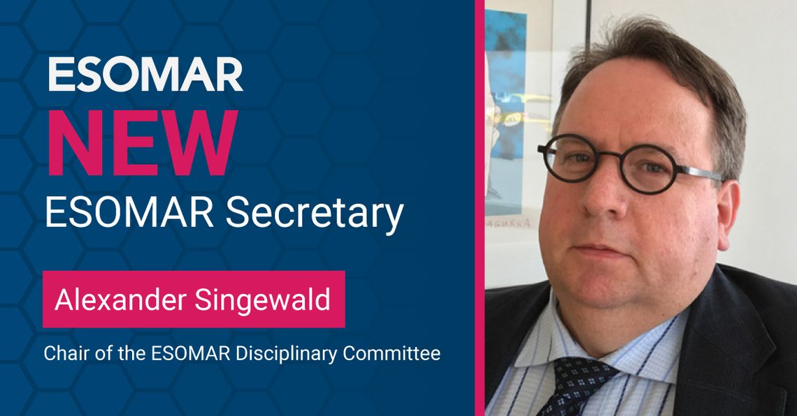 Alexander Singewald Appointed as ESOMAR Secretary